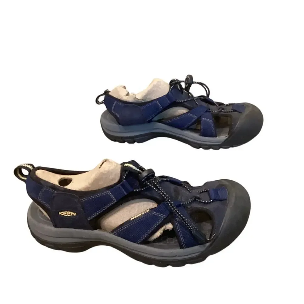 Keen‎ Mens Venice Waterproof Hiking Sandals US 9.5 EU 42.5 Outdoor Blue Gorpcore